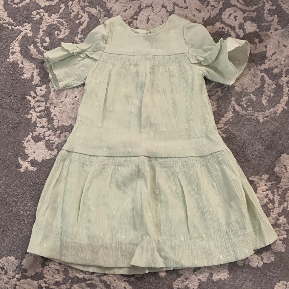 Worn Once Zara Mint Green Dress size 18-24 months